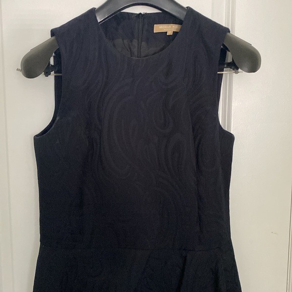 Michael Kors black shift dress with peplum. - Picture 2 of 6